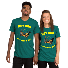 Forklift Ninja Hey Bro Lift Like a Pro GY Short sleeve t-shirt