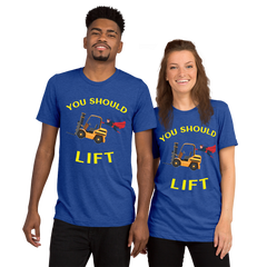 Forklift Superhero You Should Lift GY Short sleeve t-shirt