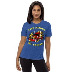 Trucker in Flames Stay Loaded My Friend RY Short sleeve t-shirt