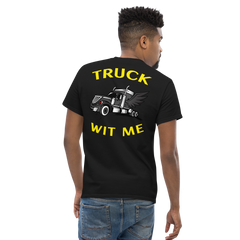 Angel Trucker Truck Wit Me BlkY Classic tee