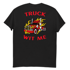 Trucker in Flames Truck Wit Me NFRR Classic tee