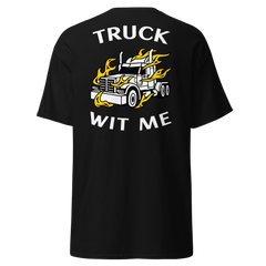 Trucker in Flames Truck Wit Me NFWW Classic tee