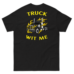 Trucker in Flames Truck Wit Me NFBlkY Classic tee