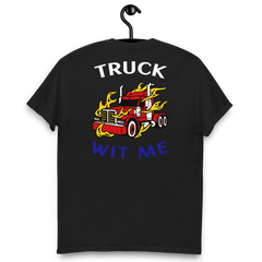 Trucker in Flames Truck Wit Me WRB Classic tee