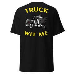 Angel Trucker Truck Wit Me BlkY Classic tee