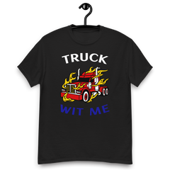 Trucker in Flames Truck Wit Me WRB Classic tee