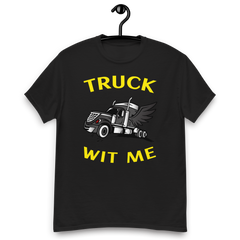 Angel Trucker Truck Wit Me BlkY Classic tee