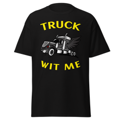 Angel Trucker Truck Wit Me BlkY Classic tee