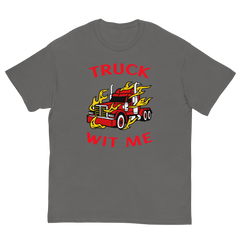 Trucker in Flames Truck Wit Me NFRR Classic tee