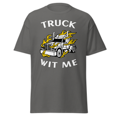 Trucker in Flames Truck Wit Me NFWW Classic tee