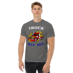 Trucker in Flames Truck Wit Me WRB Classic tee