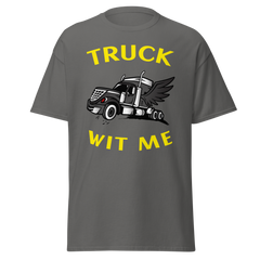 Angel Trucker Truck Wit Me BlkY Classic tee