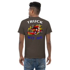 Trucker in Flames Truck Wit Me WRB Classic tee