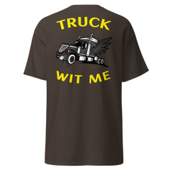 Angel Trucker Truck Wit Me BlkY Classic tee