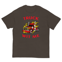 Trucker in Flames Truck Wit Me NFRR Classic tee