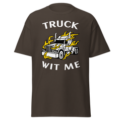 Trucker in Flames Truck Wit Me NFWW Classic tee