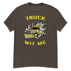 Trucker in Flames Truck Wit Me NFGY Classic tee