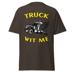 Angel Trucker Truck Wit Me BlkY Classic tee