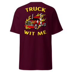 Trucker in Flames Truck Wit Me NFRY Classic tee