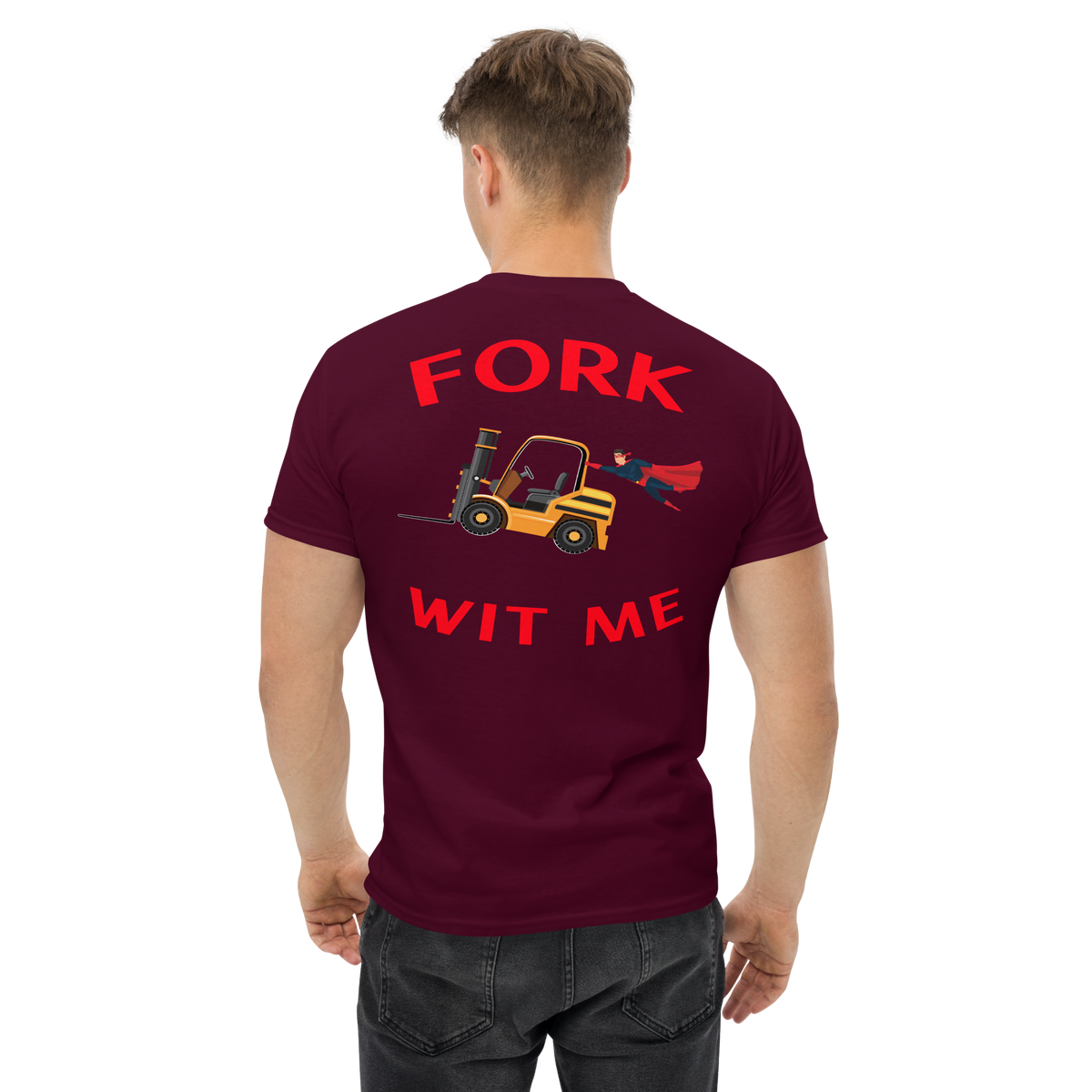 Forklift Superhero Fork Wit Me Classic tee NFGR