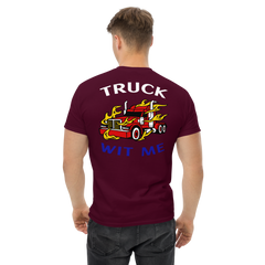 Trucker in Flames Truck Wit Me WRB Classic tee