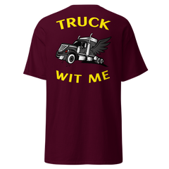 Angel Trucker Truck Wit Me BlkY Classic tee