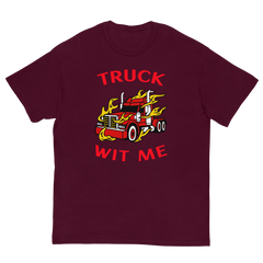 Trucker in Flames Truck Wit Me NFRR Classic tee