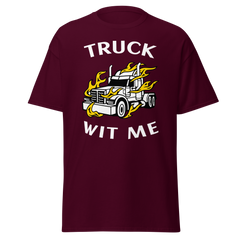 Trucker in Flames Truck Wit Me NFWW Classic tee