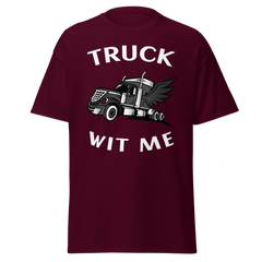 Angel Trucker Truck Wit Me NFBlkW Classic tee