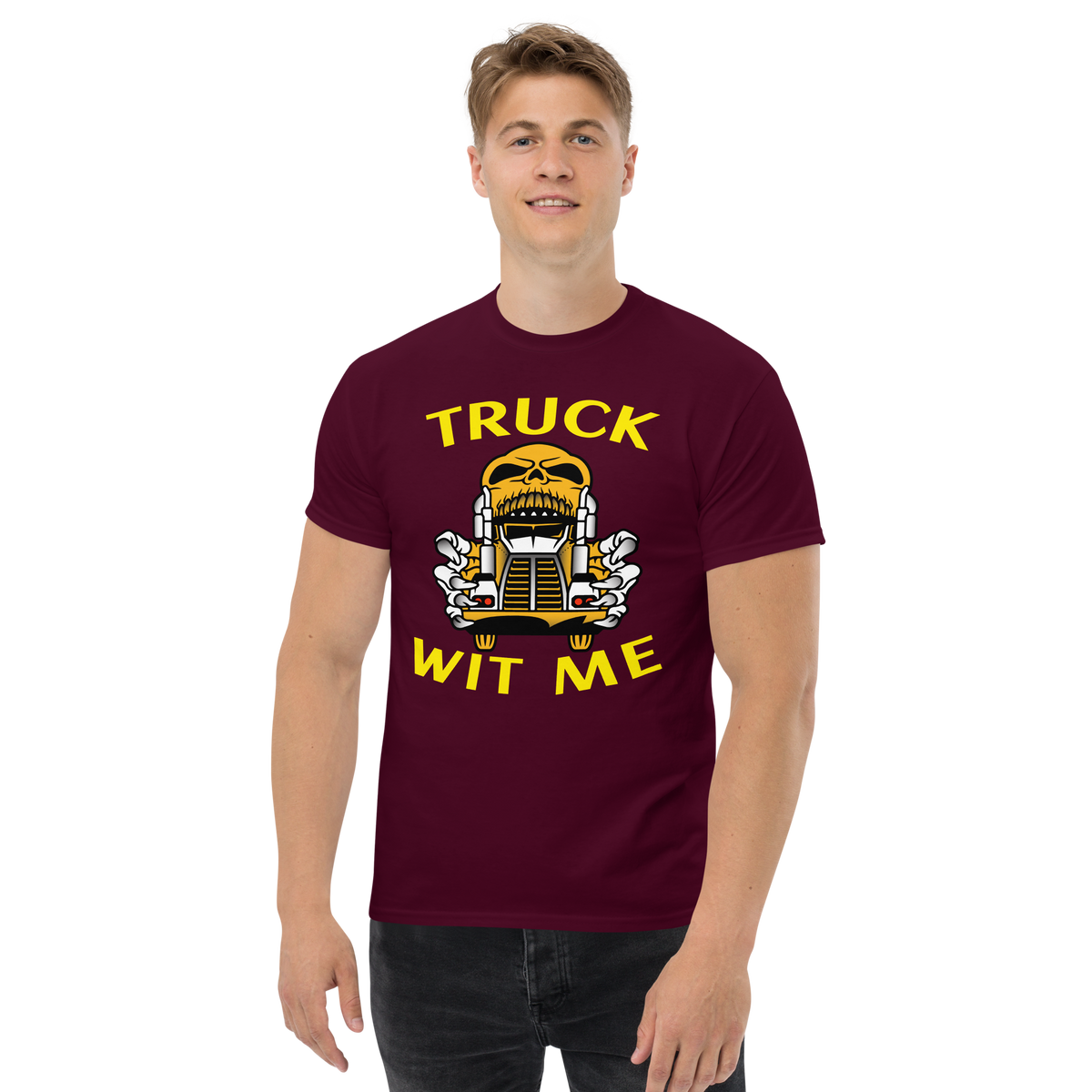 Trucker Skull Truck Wit Me NFGY Classic tee