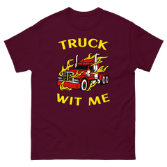 Trucker in Flames Truck Wit Me NFRY Classic tee