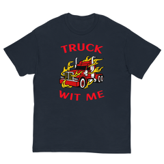 Trucker in Flames Truck Wit Me NFRR Classic tee