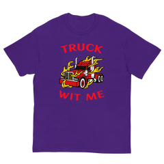 Trucker in Flames Truck Wit Me NFRR Classic tee