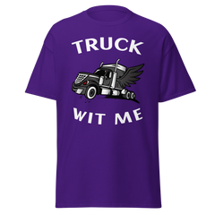 Angel Trucker Truck Wit Me NFBlkW Classic tee