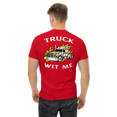 Trucker in Flames Truck Wit Me NFWW Classic tee