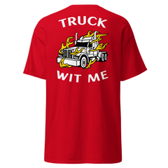 Trucker in Flames Truck Wit Me NFWW Classic tee