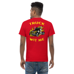 Trucker in Flames Truck Wit Me NFBlkY Classic tee