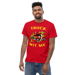 Trucker in Flames Truck Wit Me NFRY Classic tee