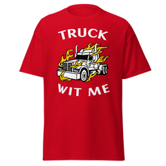 Trucker in Flames Truck Wit Me NFWW Classic tee