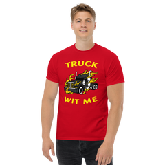 Trucker in Flames Truck Wit Me NFBlkY Classic tee