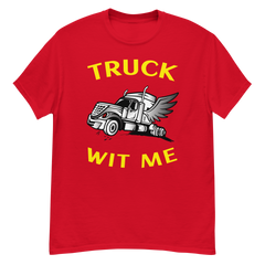 Angel Trucker Truck Wit Me NFWY Classic tee