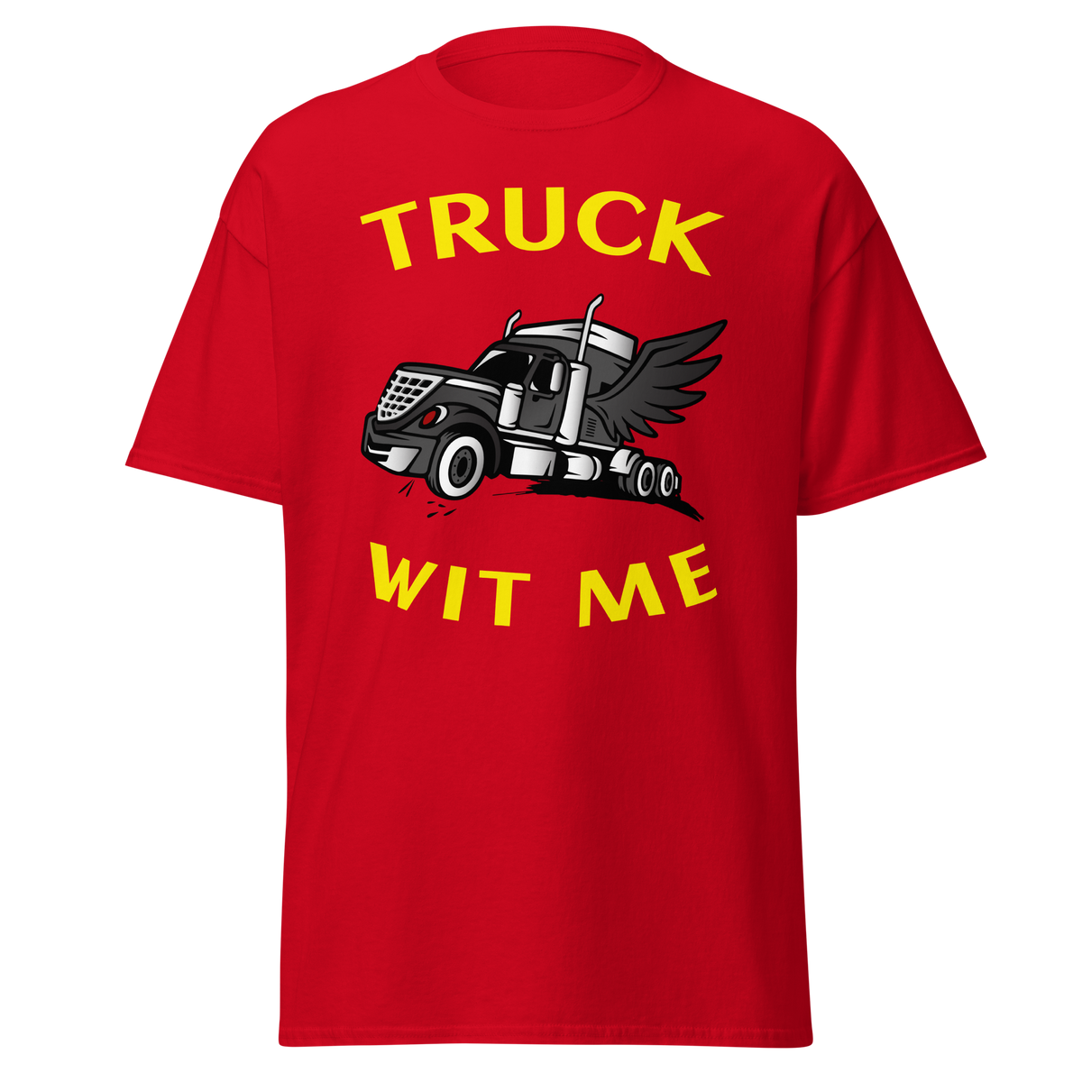 Angel Trucker Truck Wit Me BlkY Classic tee