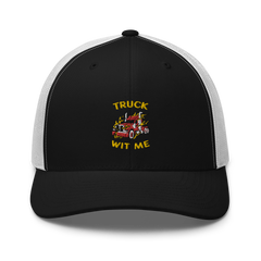 Trucker in Flames Truck Wit Me NFRY Trucker Cap