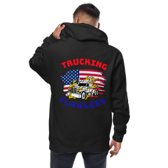 American Trucker, Trucking Flawless RWB, Industry Clothing, Unisex fleece zip up hoodie