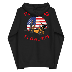 Forklift Ninja, Forking Flawless GR, Industry Clothing, Unisex fleece zip up hoodie