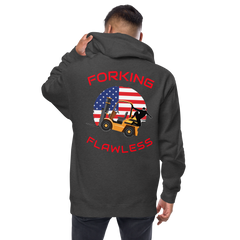 Forklift Ninja, Forking Flawless GR, Industry Clothing, Unisex fleece zip up hoodie