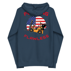 Forklift Ninja, Forking Flawless GR, Industry Clothing, Unisex fleece zip up hoodie