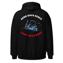 Forklift Ninja Zero Days Since Last Accident WBR Unisex Hoodie