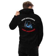 Forklift Ninja Zero Days Since Last Accident WBR Unisex Hoodie