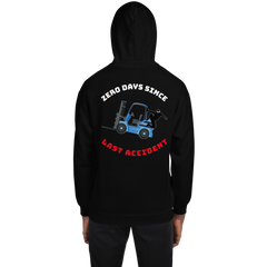 Forklift Ninja Zero Days Since Last Accident WBR Unisex Hoodie